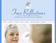 Tablet Screenshot of facereflections.com